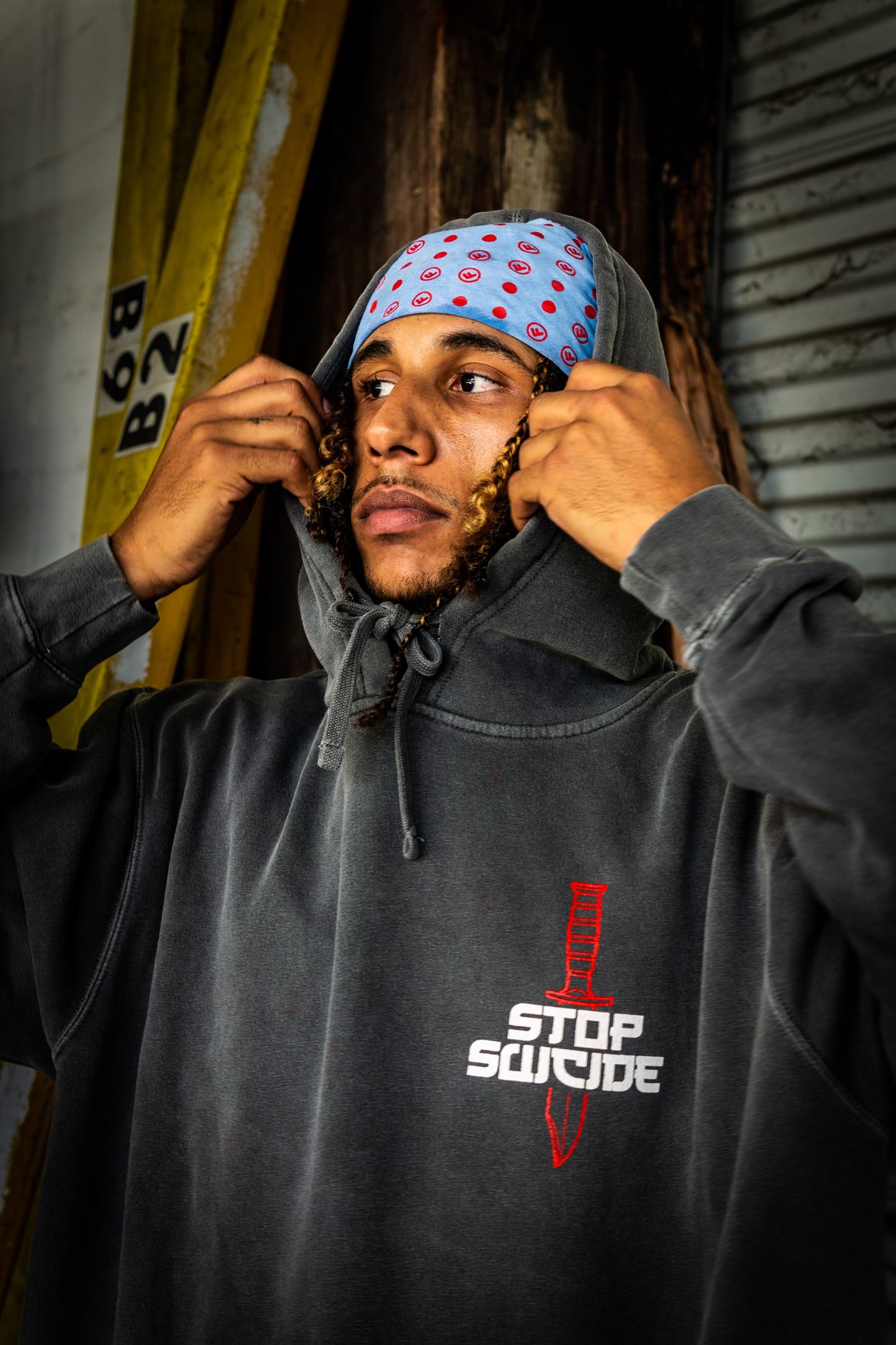 Stop Suicide Skull & Dagger Hoodie