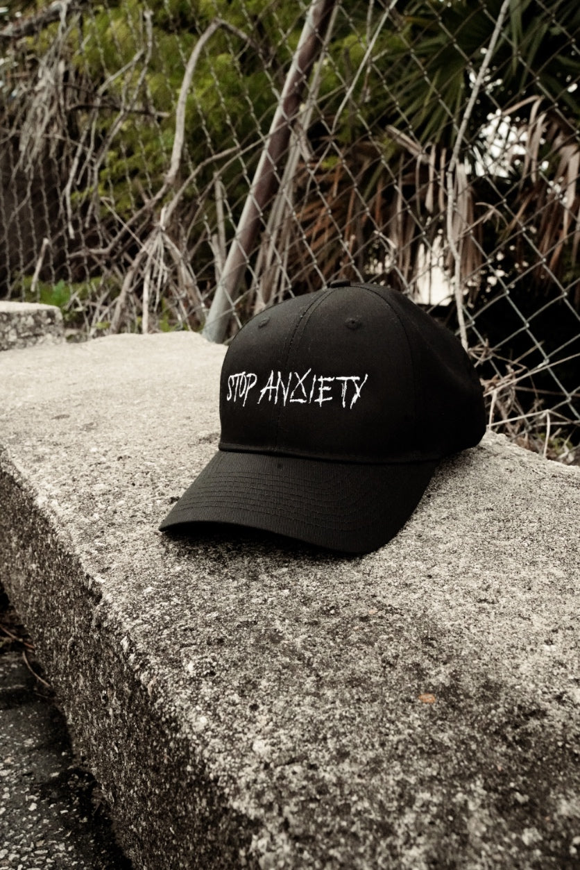 Stop Anxiety hat (Black)