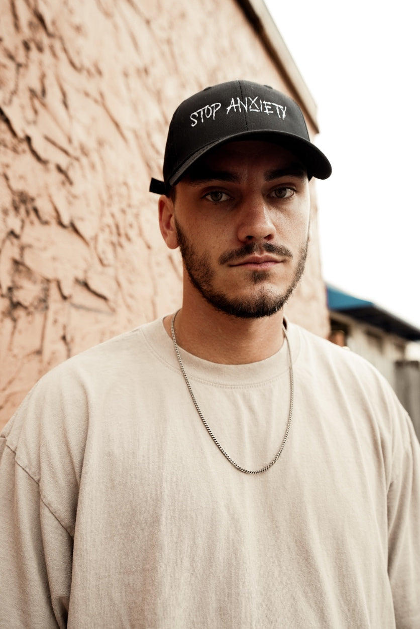 Stop Anxiety hat (Black)