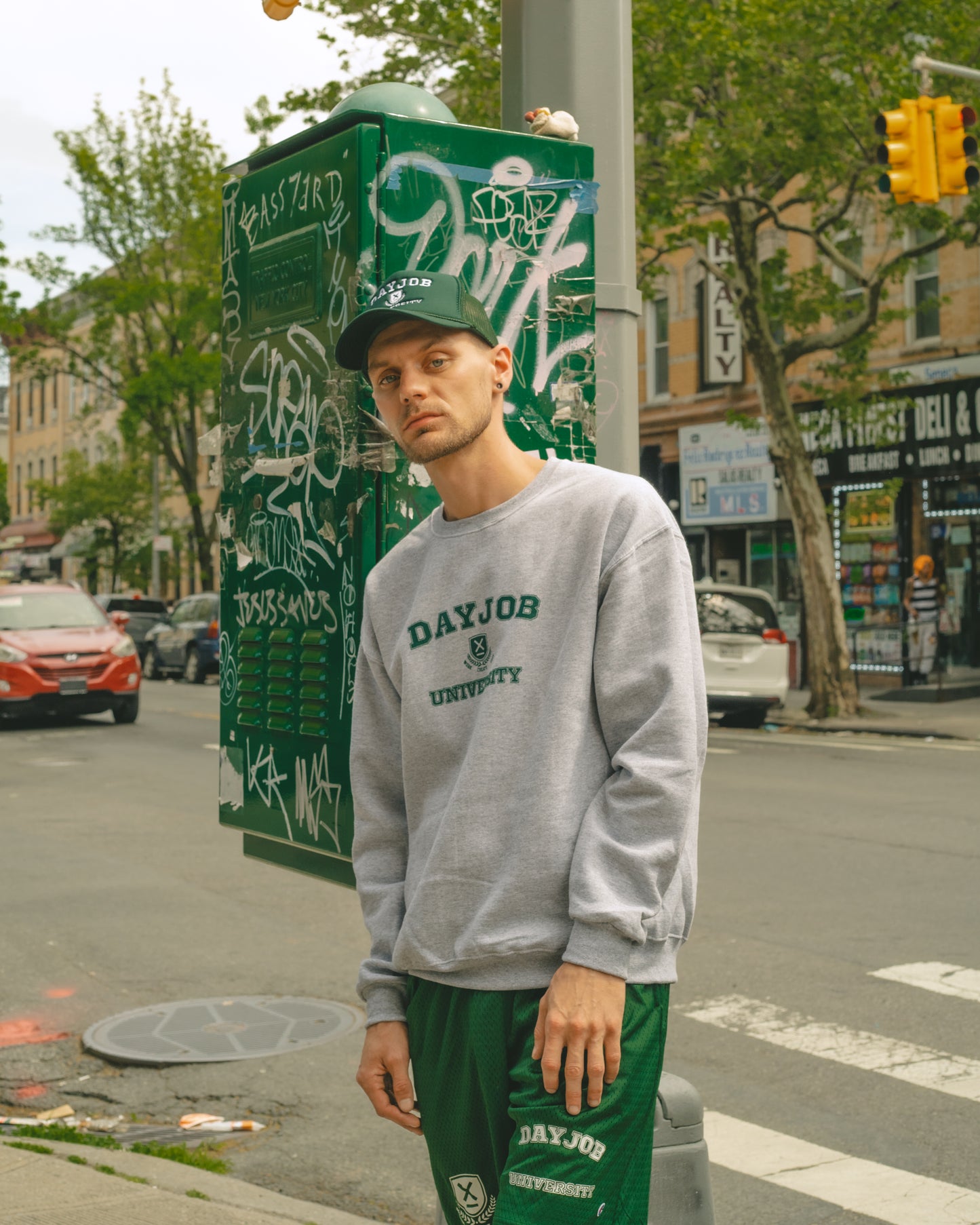 Dayjob University Crew Neck (Oxford Grey)
