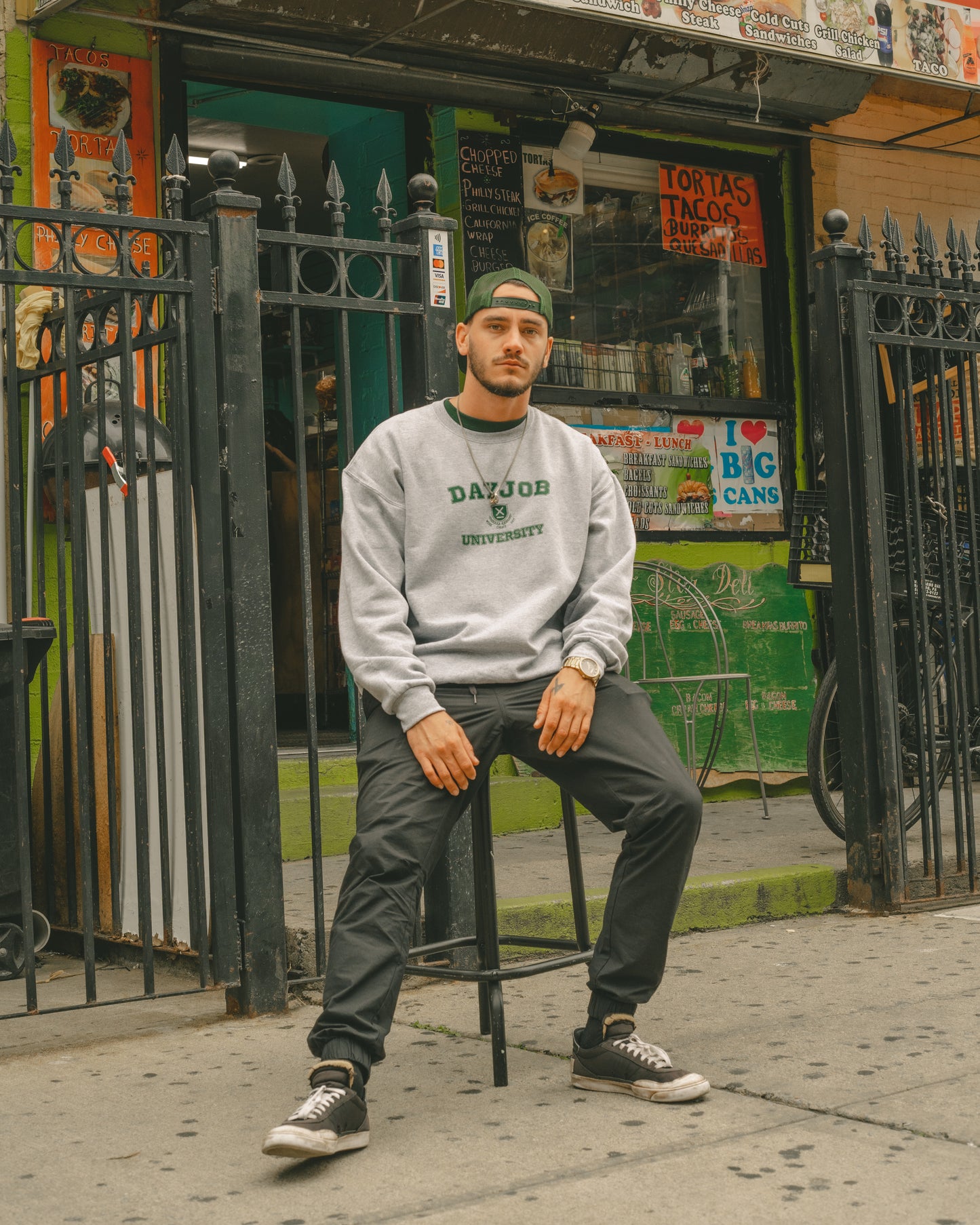 Dayjob University Crew Neck (Oxford Grey)