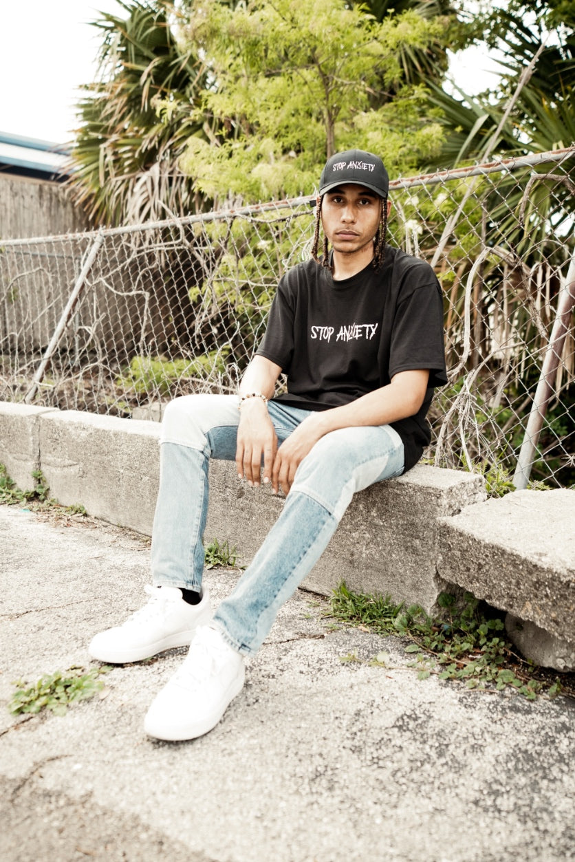 Stop Anxiety hat (Black)