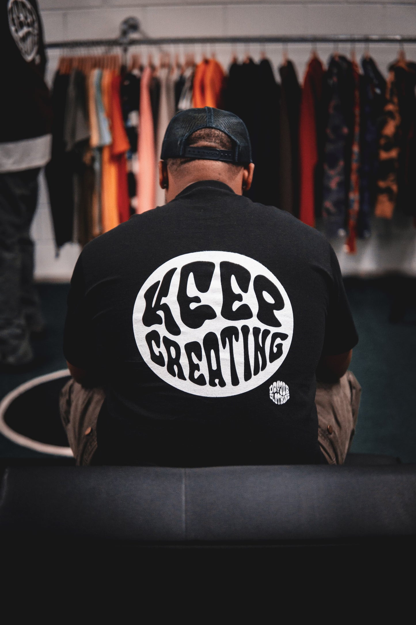 Keep Creating Black Shirt