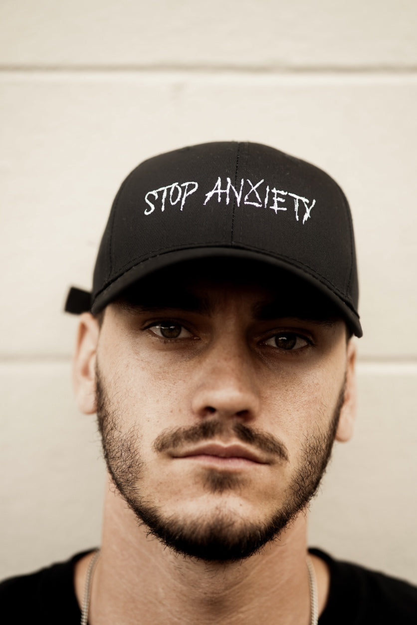Stop Anxiety hat (Black)