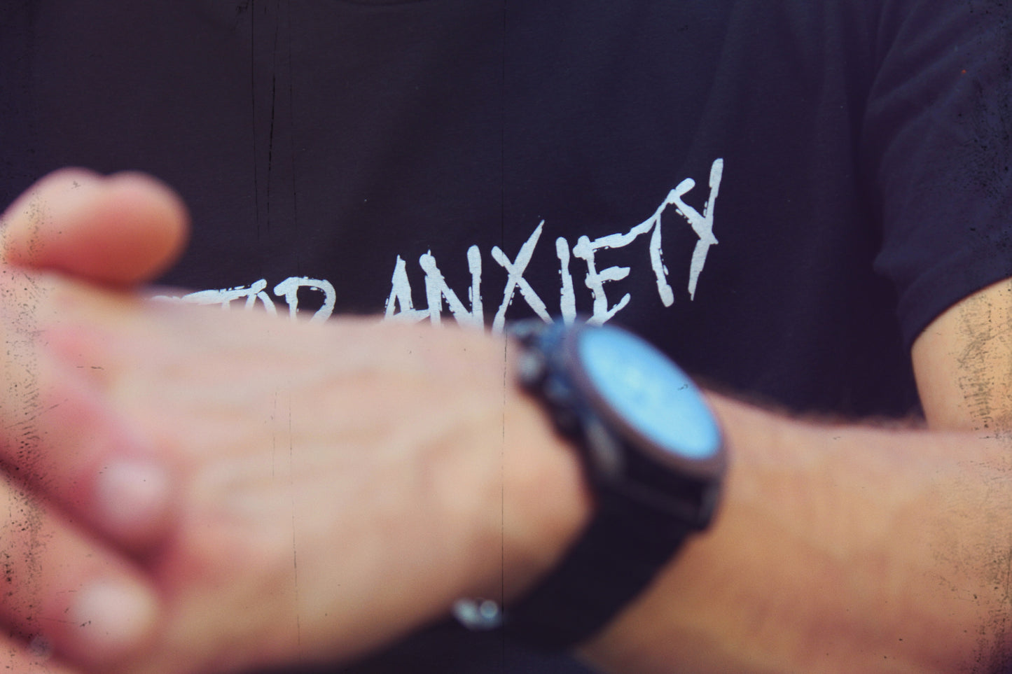 Stop Anxiety (white on black)